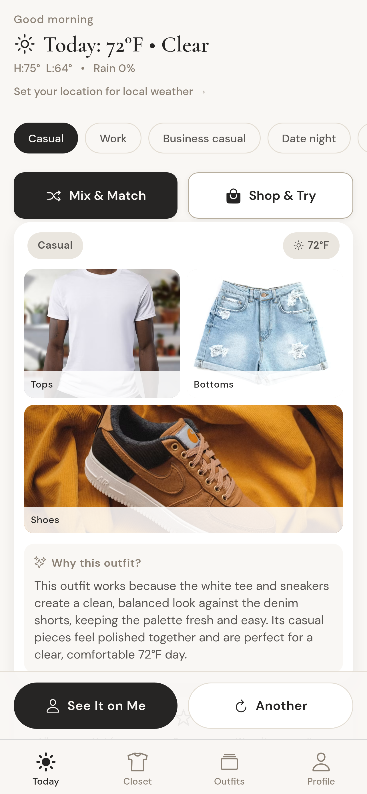 C-STYL app screen