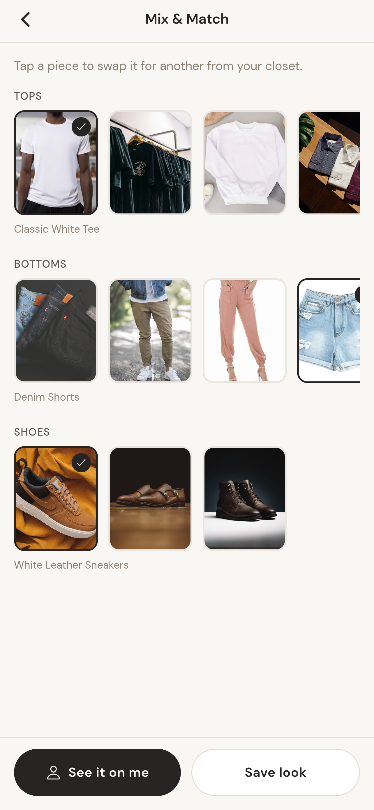 C-STYL app screen
